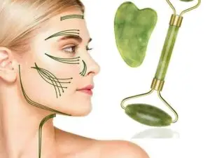 Jade Roller for Face - Lymphatic Drainage Tool for Face, Eye, Neck, Body - Skin Tightening - Reduces Wrinkles and Fine Lines