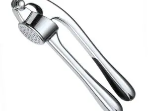 Garlic Press 2 in 1 Professional Zinc Alloy Garlic Mincer Ginger Squeezer Heavy Duty Garlic Crush Chopper, Easy to Clean