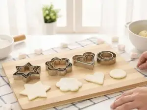 12 Piece Stainless Steel Cookie Cutters Set – Biscuit Cutters – Metal Baking Cookie Cutter Set for Cookies, Fondant, Dough, Sandwich, Pastry