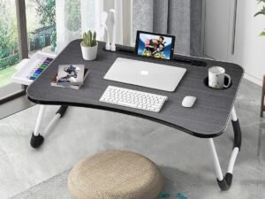 Ultra Large Portable Laptop Bed Table Foldable Desk with Cup Holder Multi Functional Computer Desks Bed Desk for Laptop